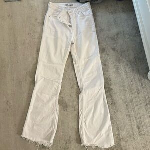Zara white flared jeans